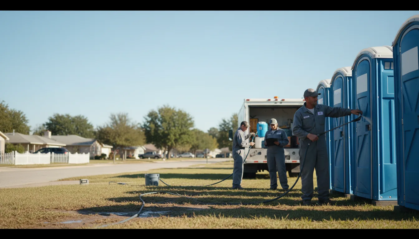 Long-Term Portable Toilet Rental in Garland, TX near me
